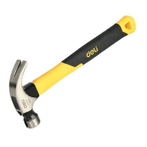 Молоток гвоздодер Deli DL5002F 450г