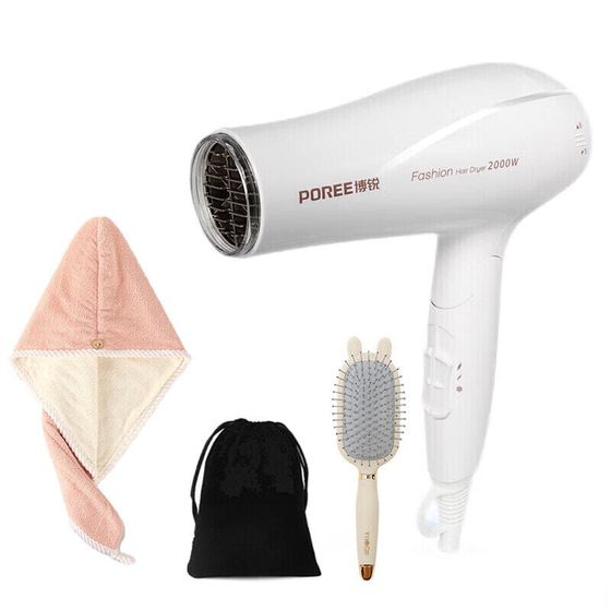 POREE Hair Dryers 2000W High-Speed Drying Cold And Hot Air Foldable Portable Home Salon PH1626