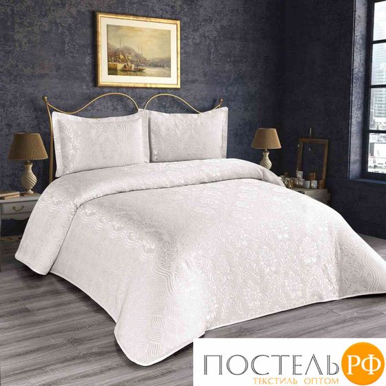 S0413/01 Покрывало EFOR Pique Bedspread NISA (240*260) с наволочками кремовый KREM