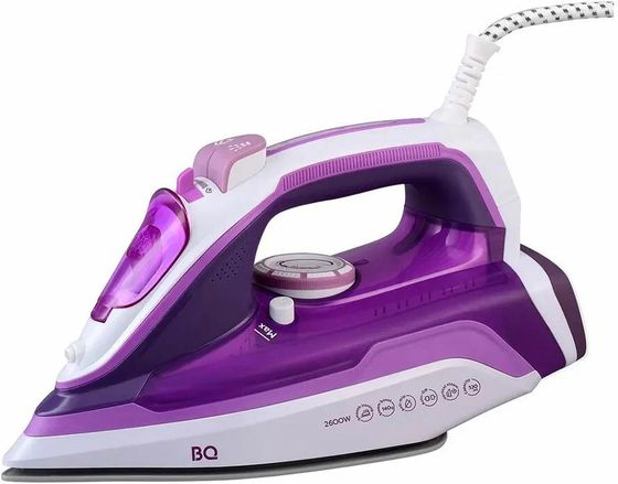 Утюг BQ SI1002 2600Вт белый/пурпурный