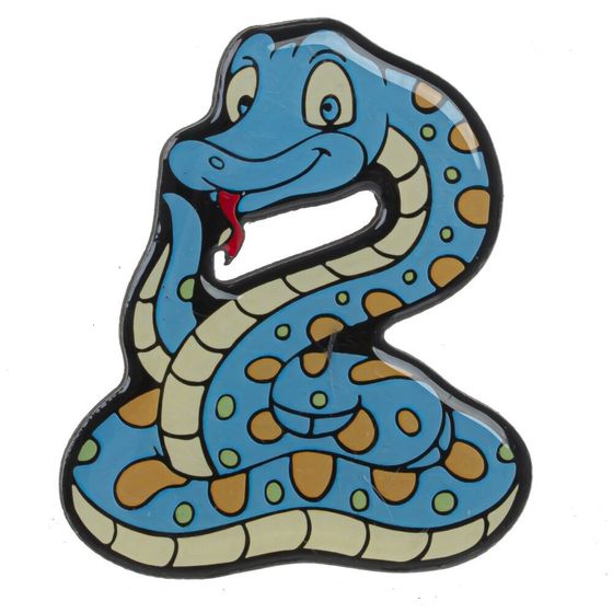 Магнит &quot;Змея&quot;, 1L7 W0,3 H7 см, 12в.