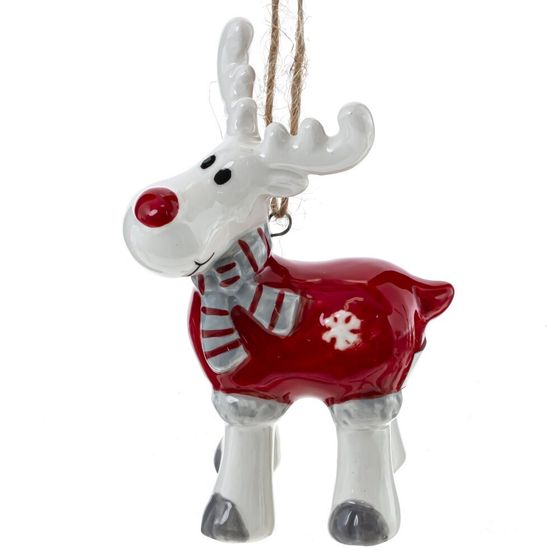 Фигурка декоративная подвесная &quot;Олень&quot;, L5 W3,5 H8,5 см, 2в.