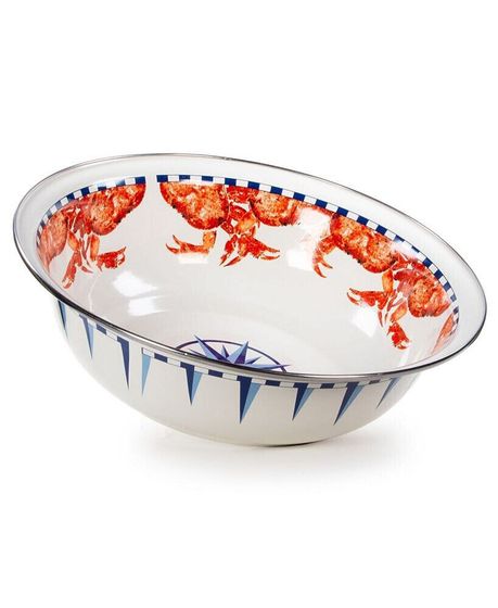 Crab House Enamelware Collection Enamelware Collection 4 Quart Serving Bowl Crab Shack