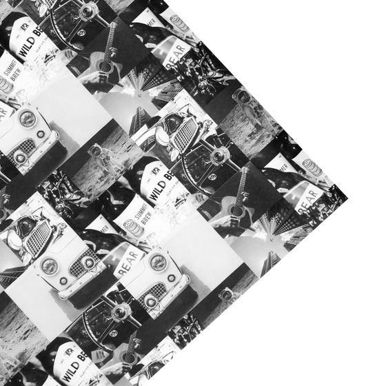 !09 Бумага (набор 3 листа) упаковочная крафтовая: "Самому важному", 50 х 70 см. (2 листа) + «ЧБ фото», 50 х 70 см. (1 лист)