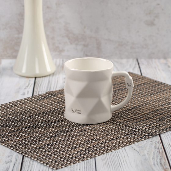 Кружка BLACK&WHITE белая 390мл