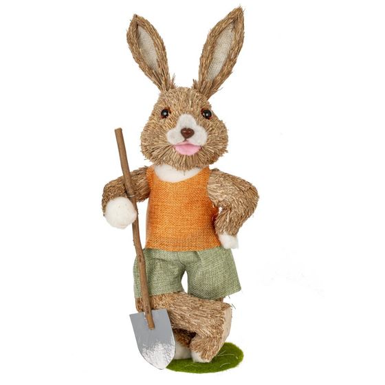 Фигурка декоративная "Заяц", L17 W11 H42 см