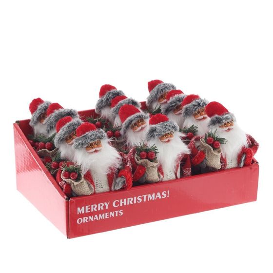 Дед Мороз подвесной, L9 W8 H14 см