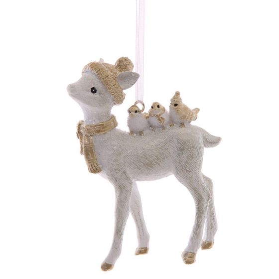 Украшение новогоднее "Олень", L6 W2,5 H9 см, 2в.