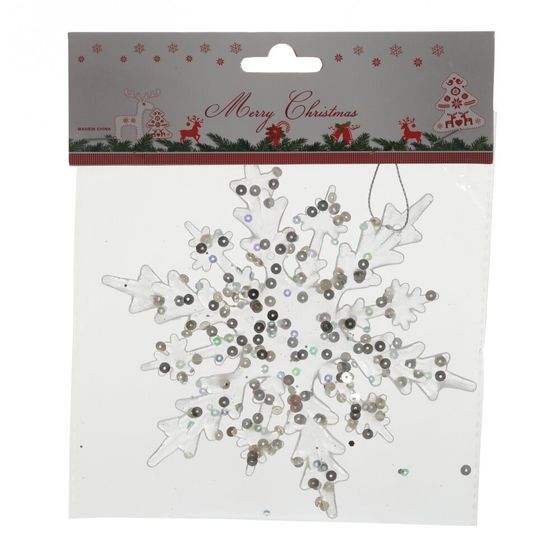 Украшение новогоднее &quot;Снежинка&quot;, L14 W0,1 H15 см