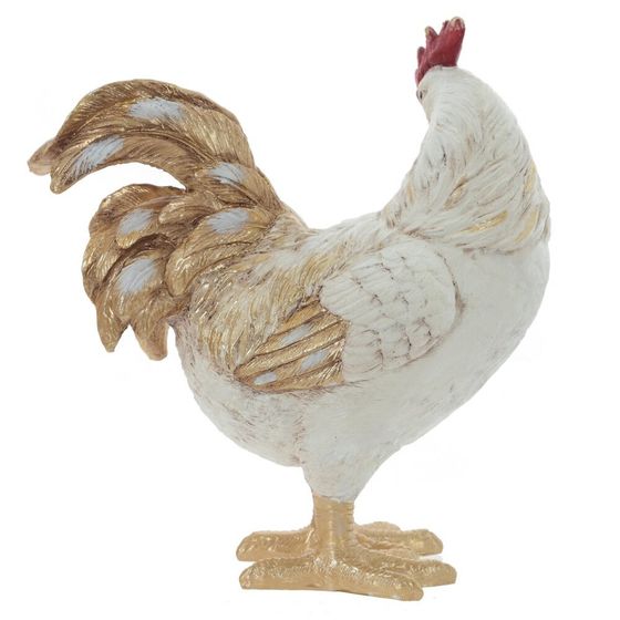 Фигурка декоративная &quot;Петух/Курица&quot; (блок 2шт), L18 W9,5 H20 см, 2в.