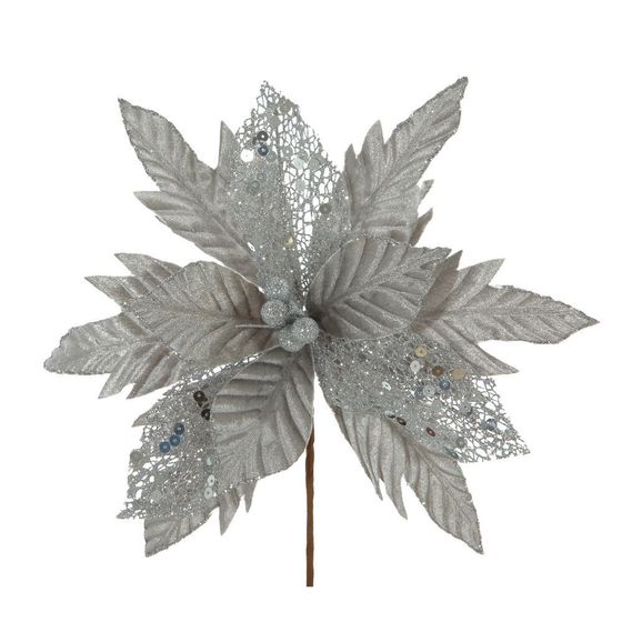 Цветок искусственный &quot;Пуансеттия&quot;, L33 W33 H39 см, 2в.