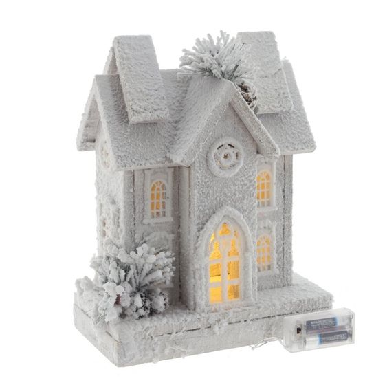 Изделие декоративное &quot;Домик&quot; c подсветкой (2хАА, н/п), L25,5 W13 H32 см