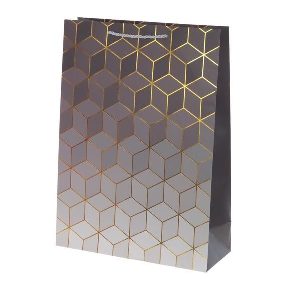 Пакет подарочный (бумага 210г/м2, блок микс 12шт), L30 W12 H41,5 см, 4в.