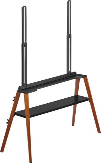 Подставка для телевизора Cactus CS-ST3647BKWN черный/орех 49&quot;-75&quot; 40кг напольный
