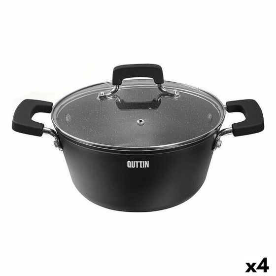 Кастрюля со стеклянной крышкой Quttin Grand Chef 3 mm (4 штук)