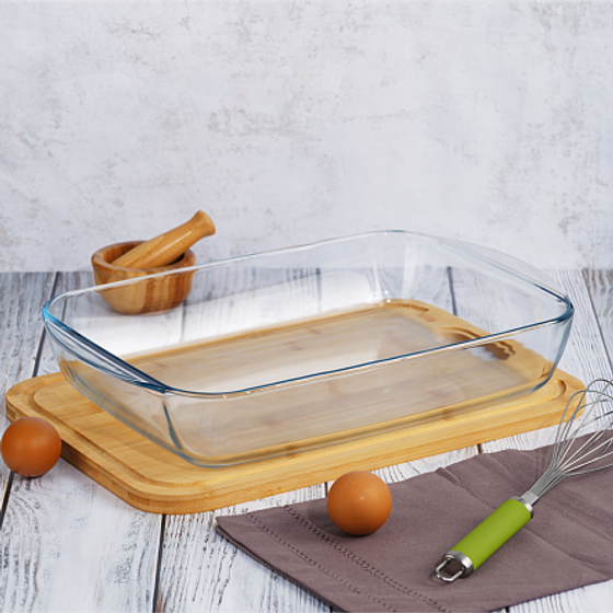 Прямоугольная форма с крышкой XL 4,5л 40х27х7см