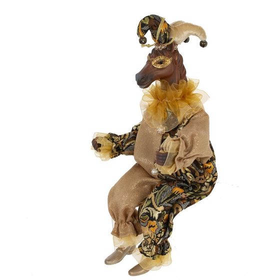 Игрушка набивная подвес &quot;Лошадь-клоун&quot;, L15 W10 H37/24 см