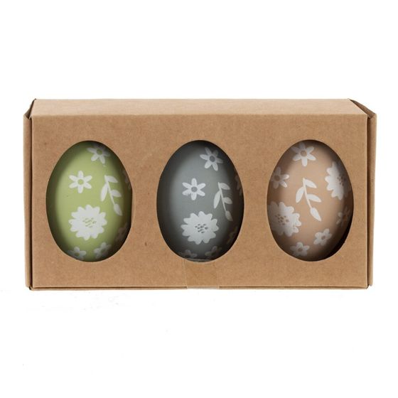 Набор из 3-х изделий декоративных подвесных "Яйцо" (4*6), L13 W7 H4 см