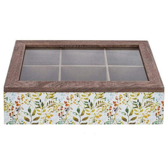 Шкатулка дя чайных пакетиков, L24 W17 H6,5 см