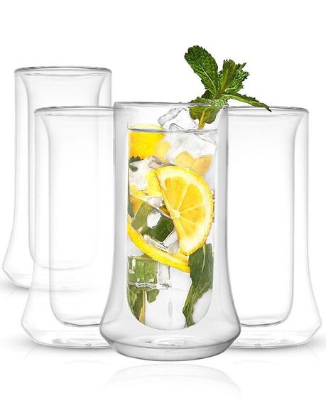 Cosmos Double Wall Highball Glasses, Set of 4