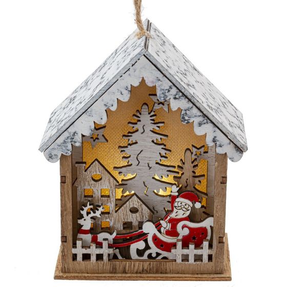 Изделие декоративное с подсветкой &quot;Домик&quot; (LR54Х3), L10 W5 H12,5 см, 3в.
