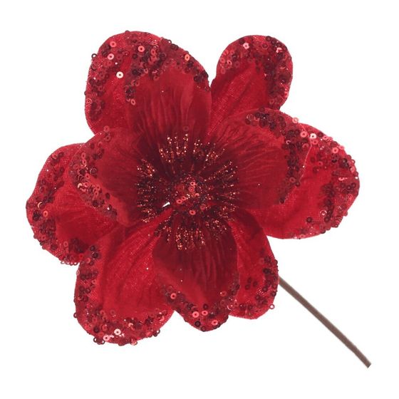 Цветок искусственный &quot;Магнолия&quot;, L15 W15 H25 см, 5в.