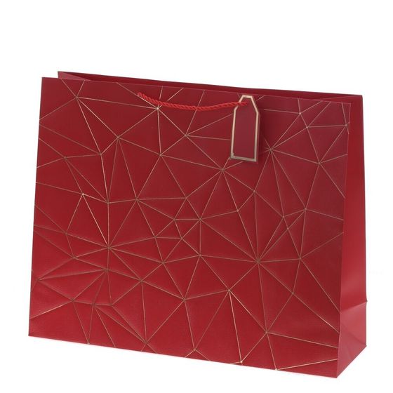 Пакет подарочный (бумага 210г/м2, блок 12шт), L50 W15 H40 см, 7в.