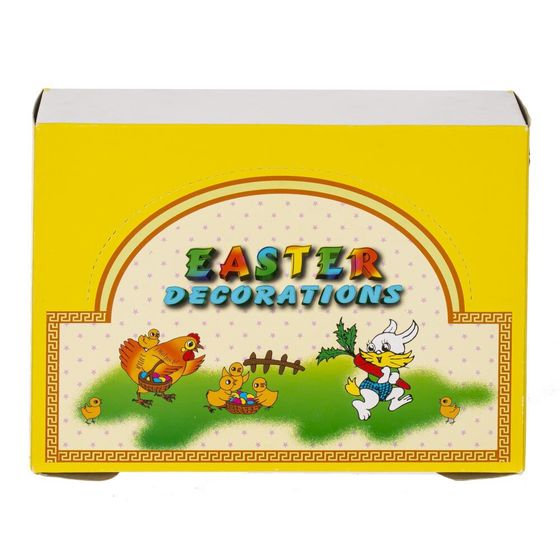 Набор из 6-ти изделий декоративных "Гнездо пасхальное" (4,5*3,5), L18 W14 H5,5 см