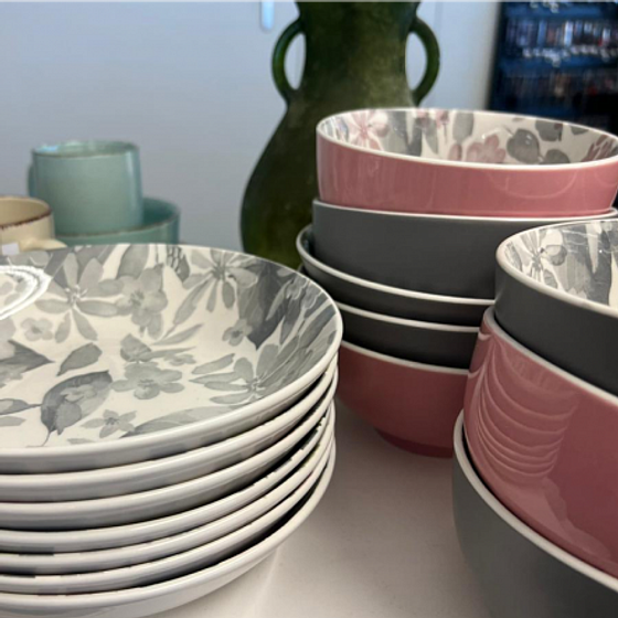 Тарелка десертная BLOOMING зеленая 19см