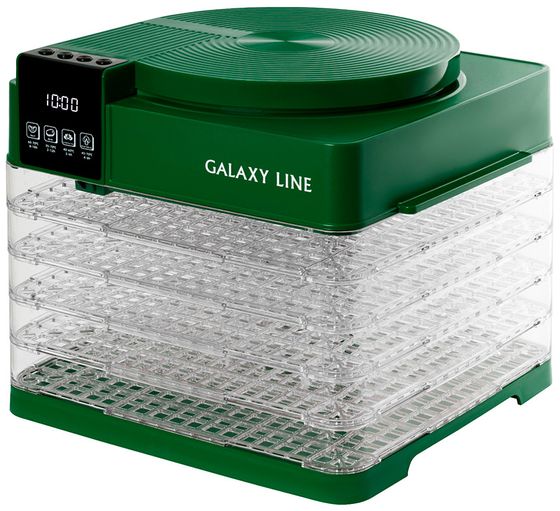 Сушилка для овощей и фруктов Galaxy LINE GL2630 450Вт 5под. зеленый
