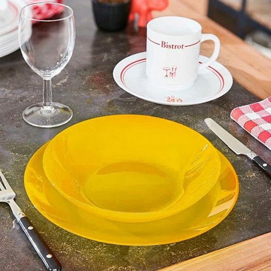 Тарелка десертная AMБИАНТЭ ЙЕЛЛОУ 19см