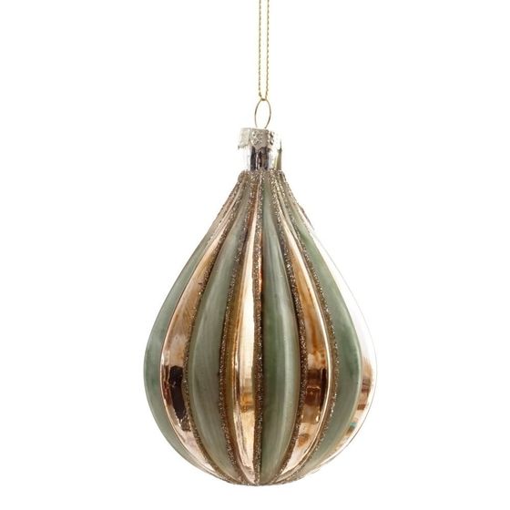 Украшение новогоднее "Капля", L7 W7 H12 см, 2в.