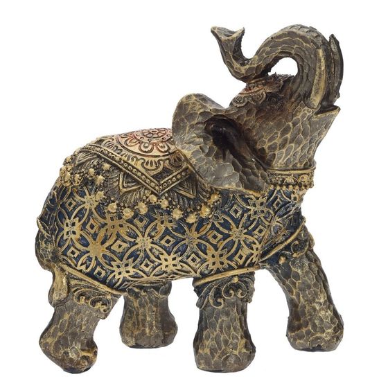 Фигурка декоративная "Слон", L10,5 W5,5 H12,5 см, 1 штука, дизайн микс