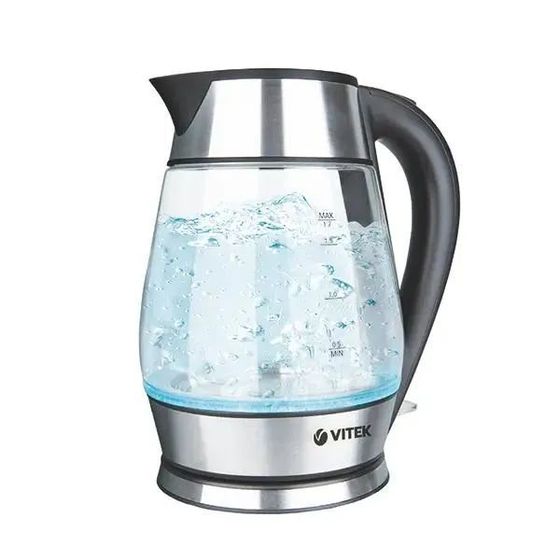 Чайник электрический Vitek VT-7037 1.8л 2200Вт серебристый