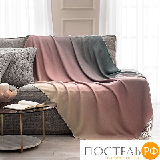 Togas НАНТИ Плед деграде розовый 150х200, 1пр; хлопок/модал; 320 г/м2