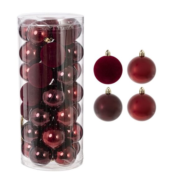 Набор из 35шт Украшение новогоднее "Шар", D 6 см, L16 W16 H36 см