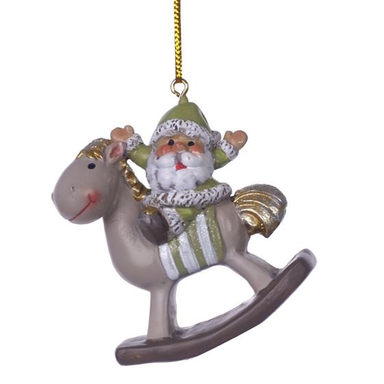 Фигурка декоративная подвесная &quot;Ангел/Дед Мороз&quot;, L5,5 W2 H6 см, 4в.