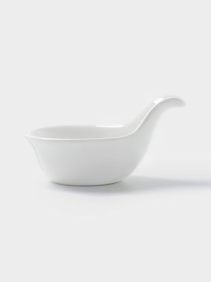 Соусник Hanna Knövell, с ручкой, фарфор, белый