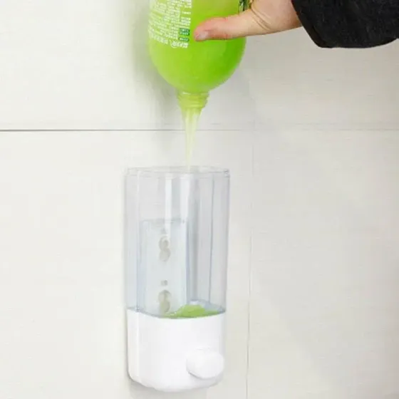 !09 Диспенсер для жидкого мыла 500 мл. пластик белый