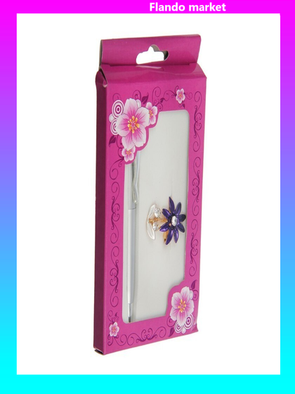 !Набор подарочный 2в1 (ручка, брошка) микс