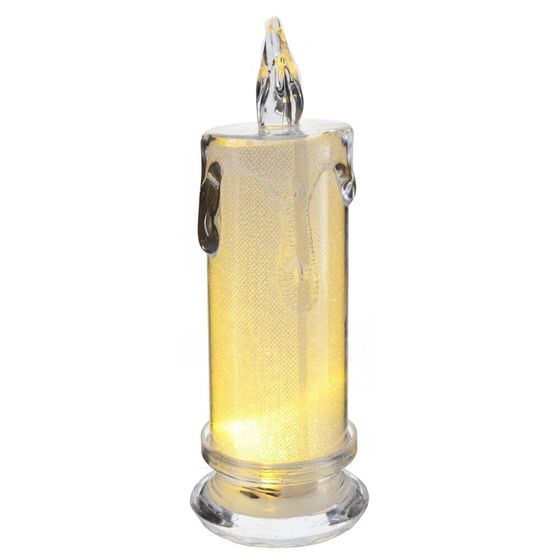 Изделие декоративное &quot;Свеча&quot; (подсветка, 3xLR54) (блок 12шт), L6 W6 H18 см
