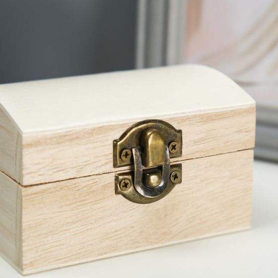 !09 Шкатулка для росписи дерево «Ларь», для творчества, декора, 9.5×6×6.5 см