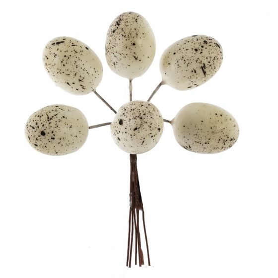 Набор из 6-ти изделий декоративных &quot;Яйца пасхальные&quot;, L17 W3,5 H18/10 см