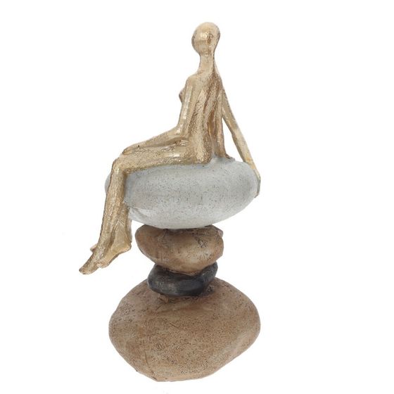 Фигурка декоративная "Влюбленная пара" с подставкой д/мелочей, L20 W10 H21 см