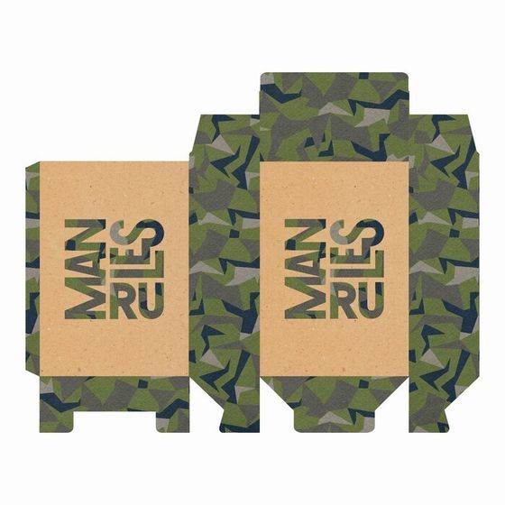 !Набор коробок 3 штуки - Складная коробка «Man rules», 16 × 23 × 7,5 см