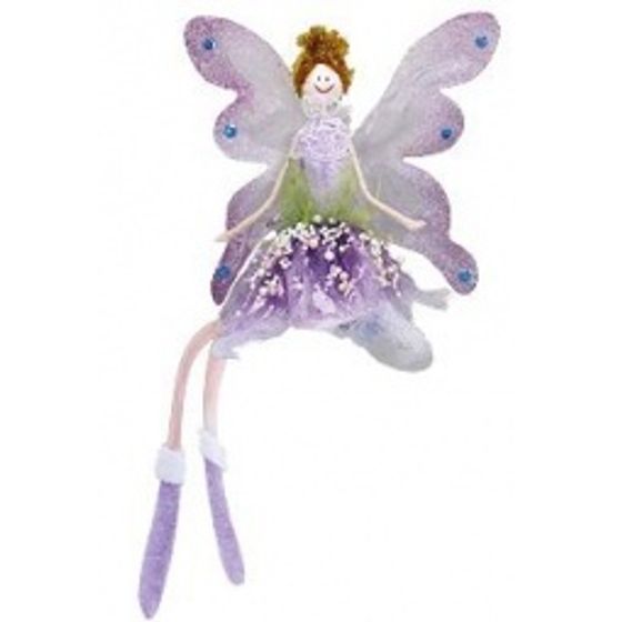 Елочное украшение &quot;фея бабочек&quot; фиолетовая