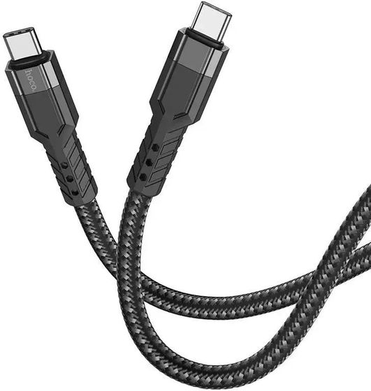 Кабель Hoco U110 Type-C to Type-C USB Type-C (m)-USB Type-C (m) 1.2м черный