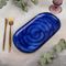 !09 Блюдо керамическое «Мэривеза», 29,5×16×3 см, цвет синий