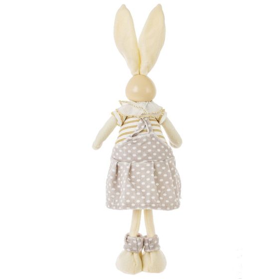 Игрушка набивная &quot;Заяц/Зайка&quot;, L11 W10 H43 см, 2в.