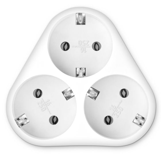 Сетевой разветвитель Buro BU-PS3VG-W 3 роз. белый
